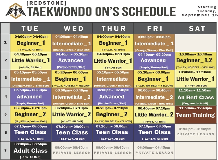Program Schedule